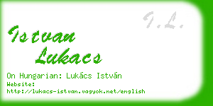 istvan lukacs business card