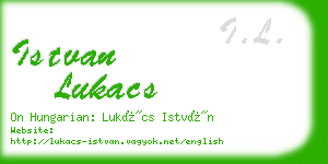 istvan lukacs business card